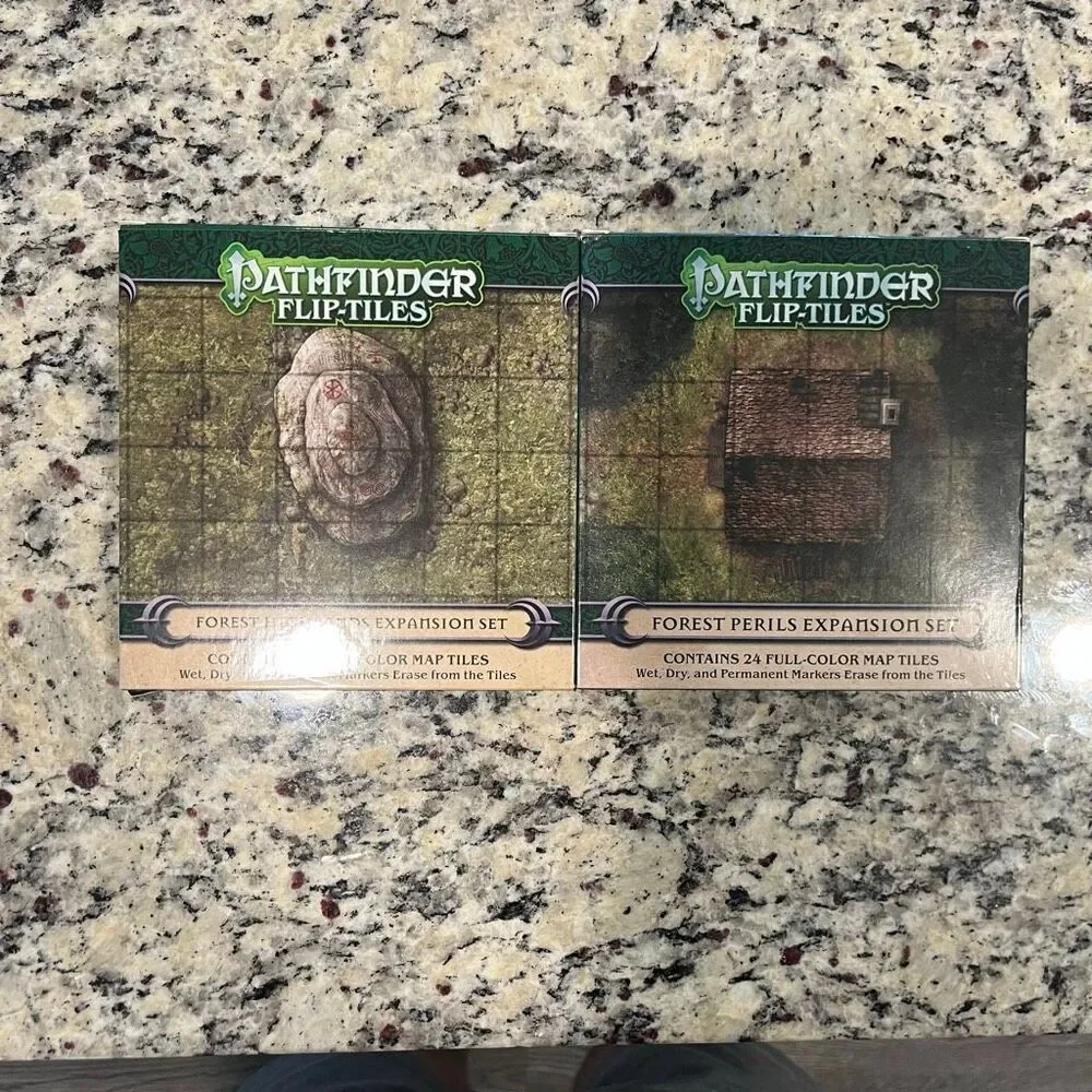 Pathfinder Flip-Tiles Forest Highlands and Forest Perils Map Lot TTRPG D&D